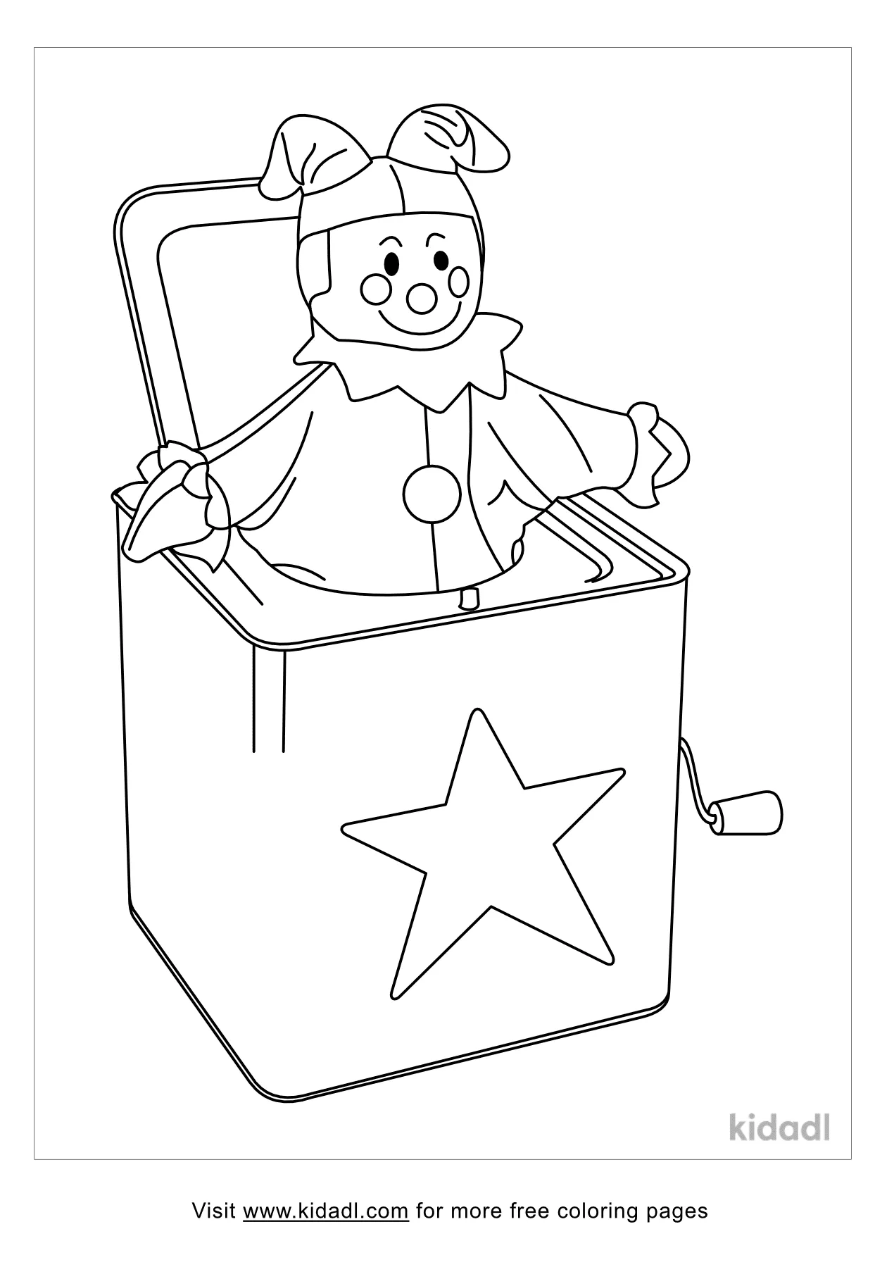 Free jack in the box coloring page coloring page printables
