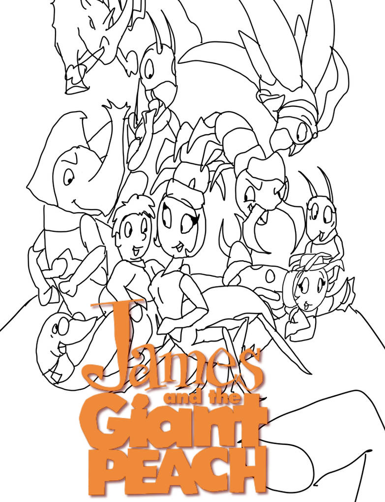James and the giant peach wip poster by rileyopal on