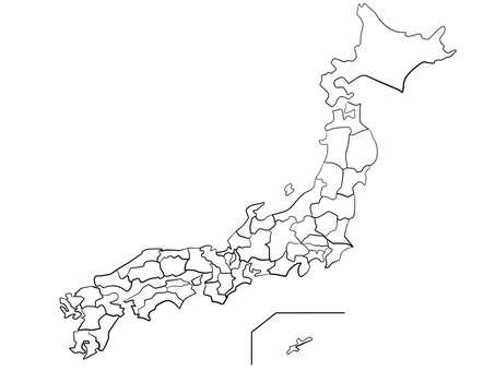 Free vectors japan map map region hokkaido okinawa school print