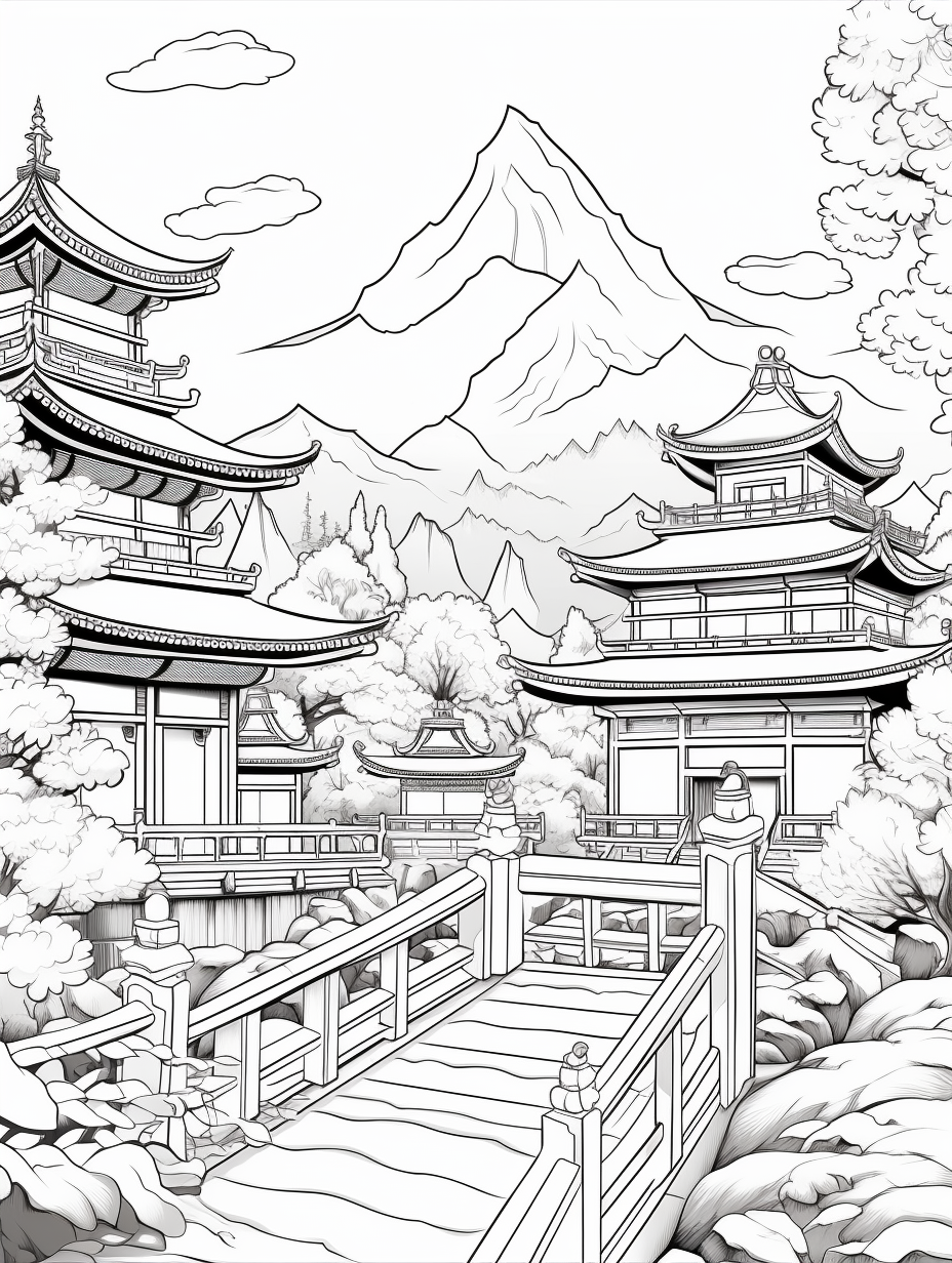 Japan coloring books for children coloring pages