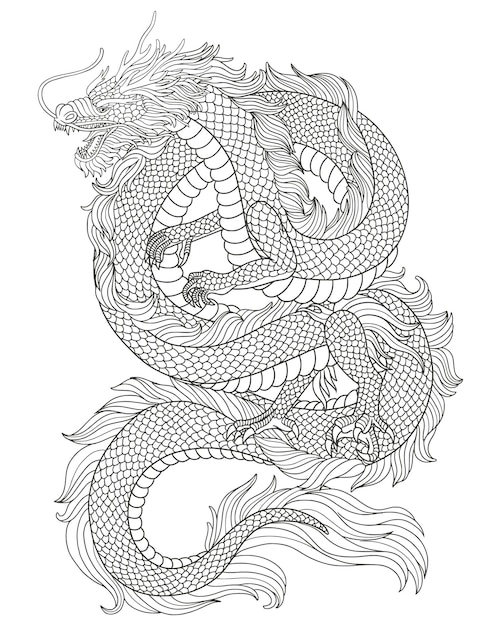 Page a coloring dragons images