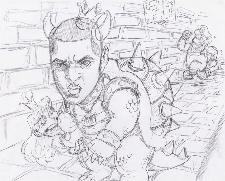 Royal artist jay z as king koopa