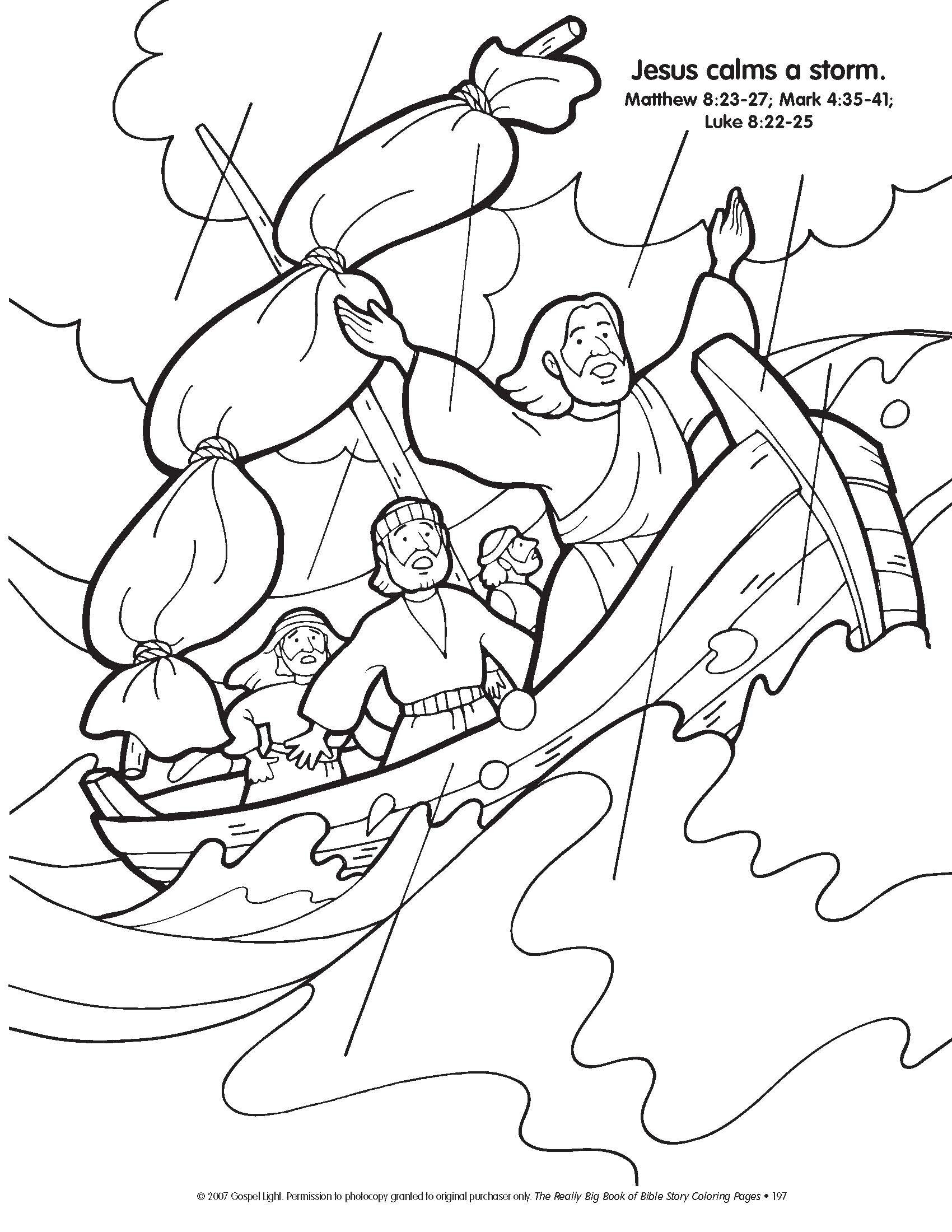 Jesus calms the storm â