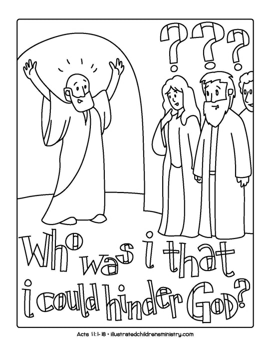 Bible story coloring pages spring â illustrated ministry