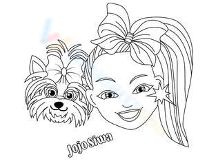 Free printable jojo siwa coloring pages for teenagers