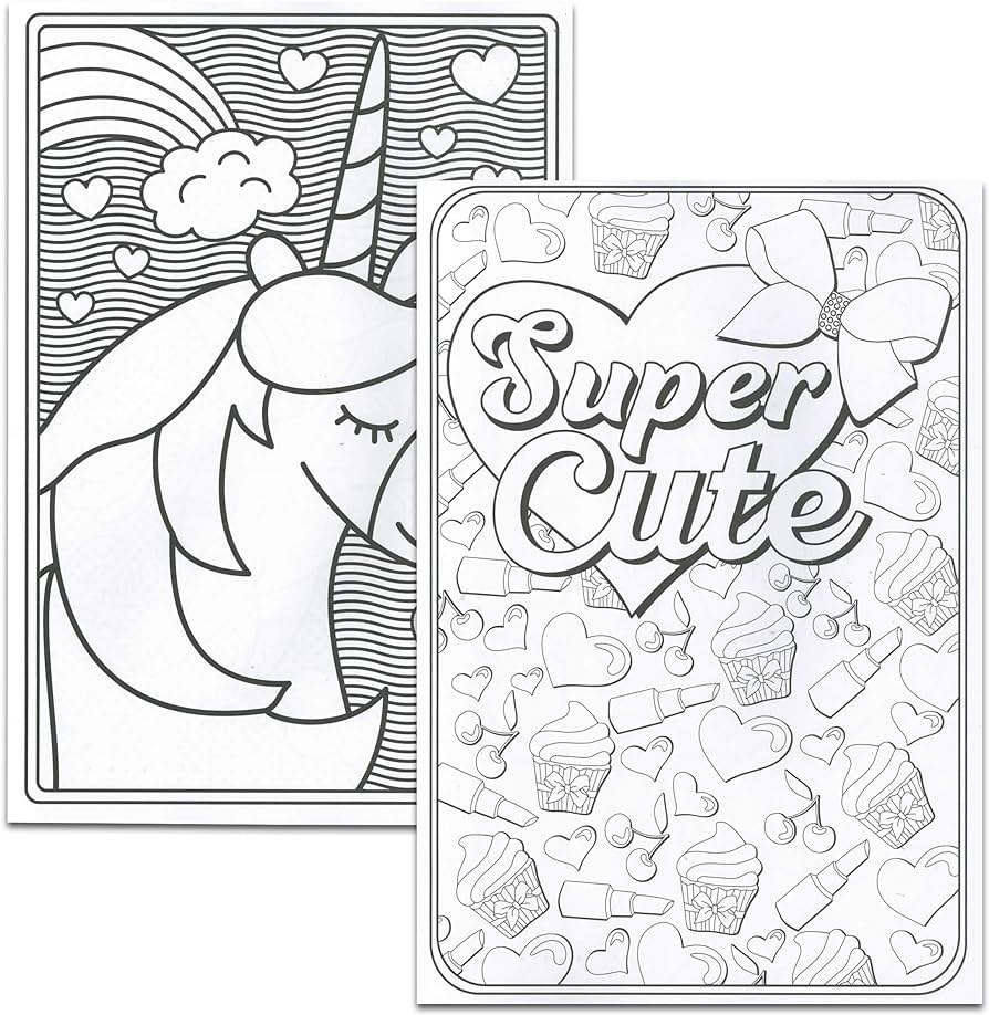 Jojo siwa coloring book super set pack jojo siwa coloring and activity books with stickers and bonus unicorn coloring book jojo siwa party supplies bundle toys