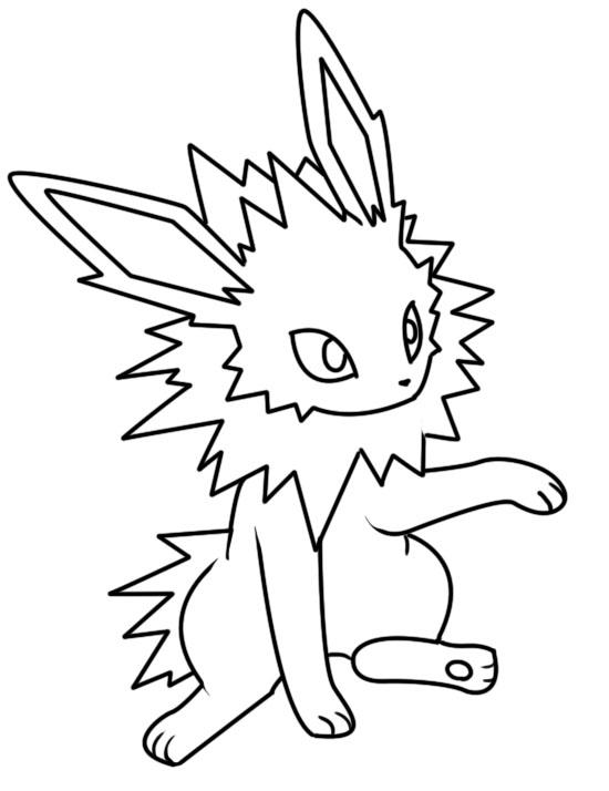 Jolteon dream world coloring page by bellatrixie