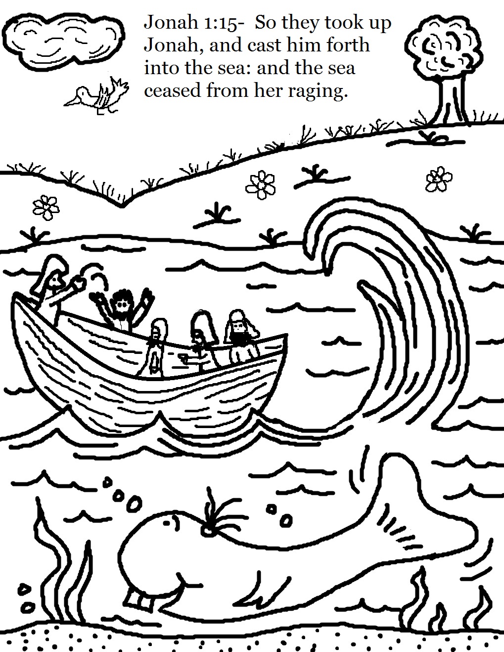 Church house collection blog jonah and the whale coloring pages
