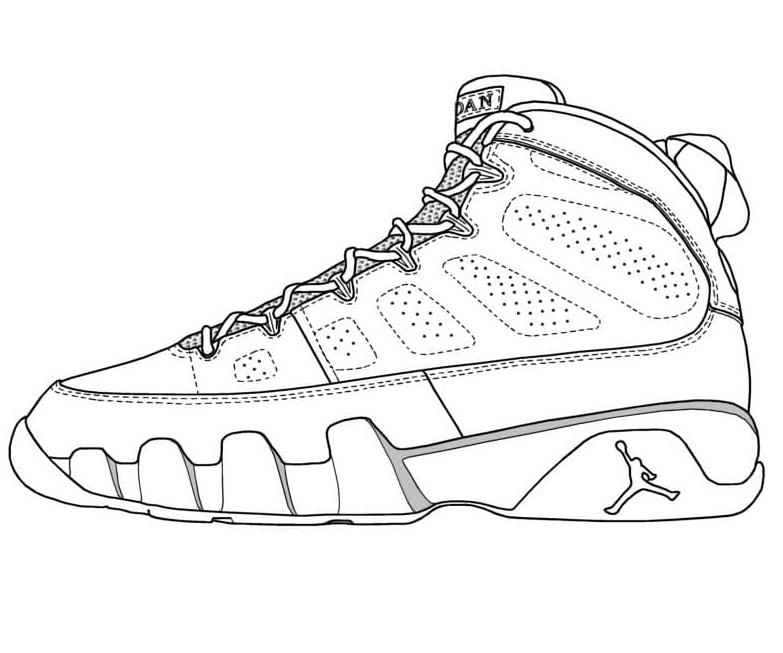 Sneaker coloring pages by coloringpageswk on