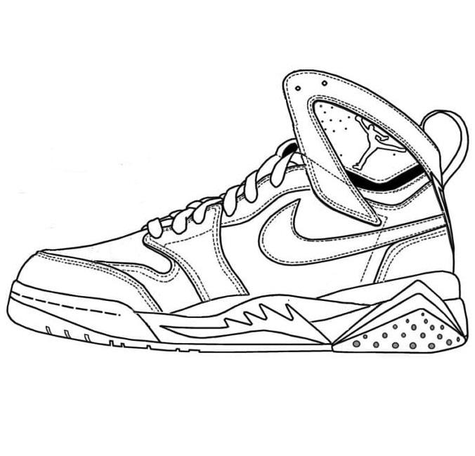 Sneaker coloring pages by coloringpageswk on