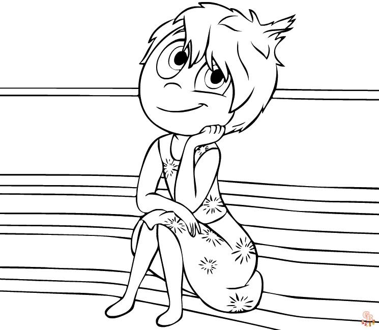 Discover fun with inside out coloring pages for kids and adults alike