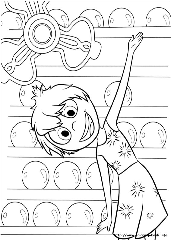 Inside out coloring picture