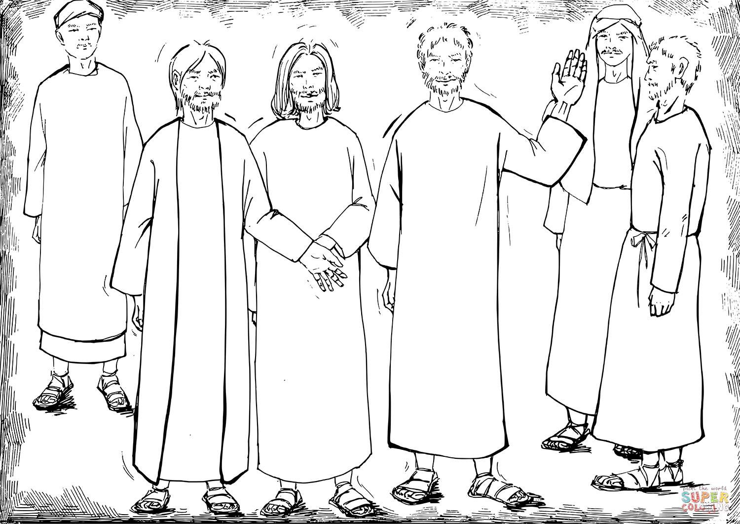 Acts jesus ascends to heaven coloring page free printable coloring pages