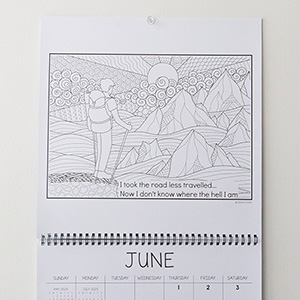 Calm the fck down coloring wall calendar irreverent adult coloring ohara sasha books