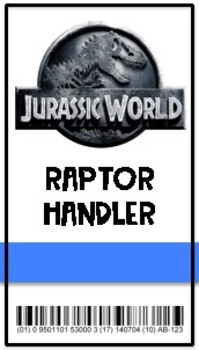 Jurassic world badges by mathwithveatch tpt
