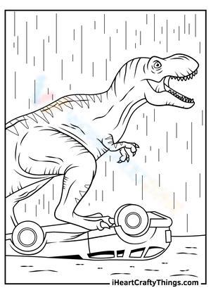 Free printable jurassic world coloring pages for kids