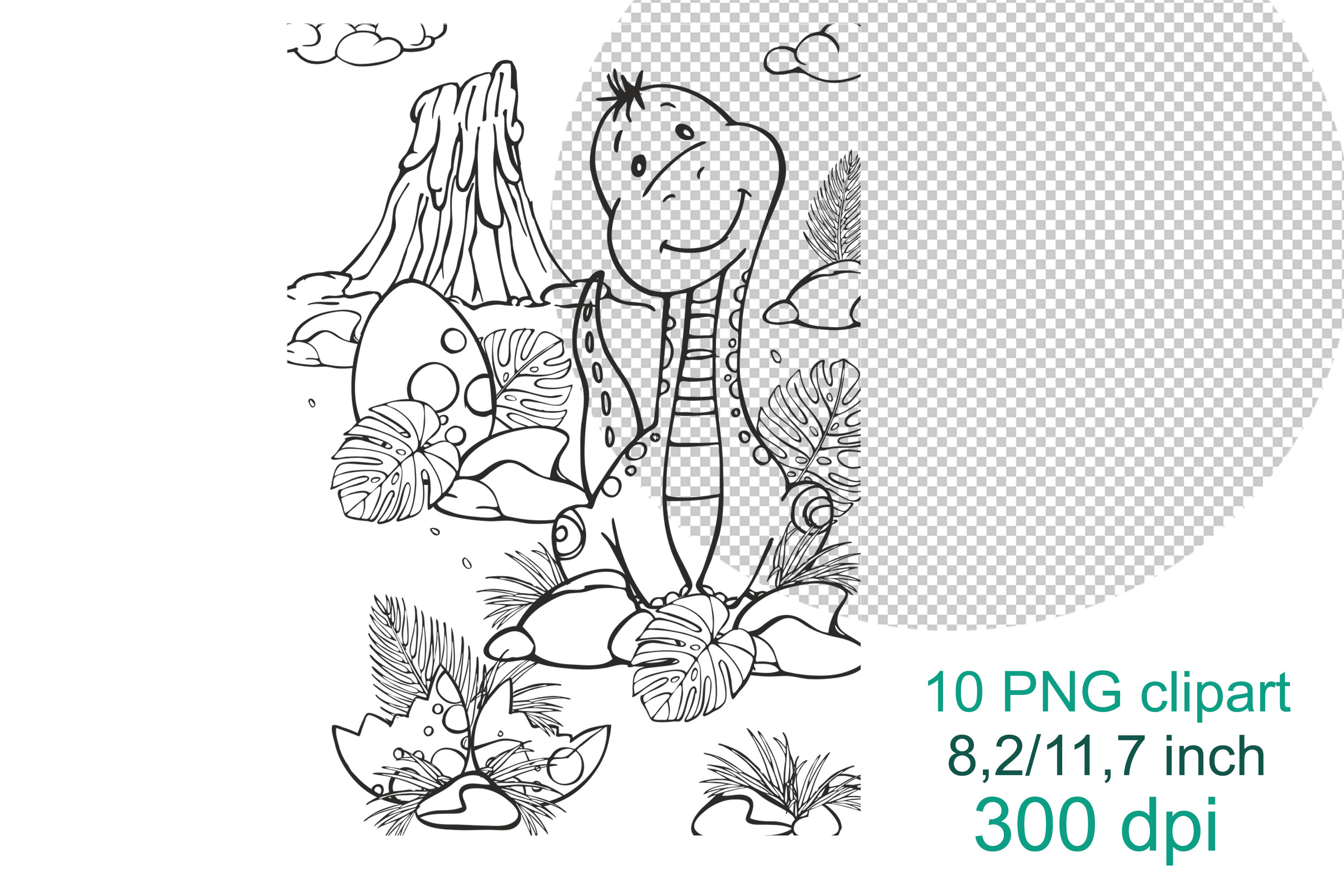 Dino coloring pages dinosaur printable coloring book digital download png gift for kids animals sheets tropical stamps by nlia