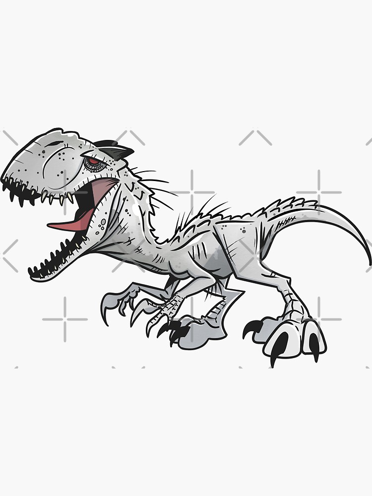 Indominus rex sticker for sale by michael spiers