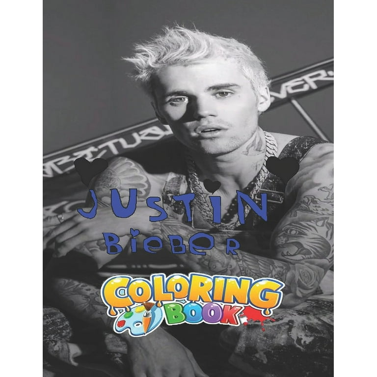 Justin bieber coloring book colouring picture activity puzzle book for one and only fans
