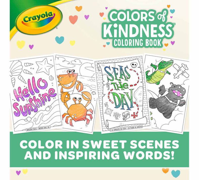 Colors of kindness coloring book pages