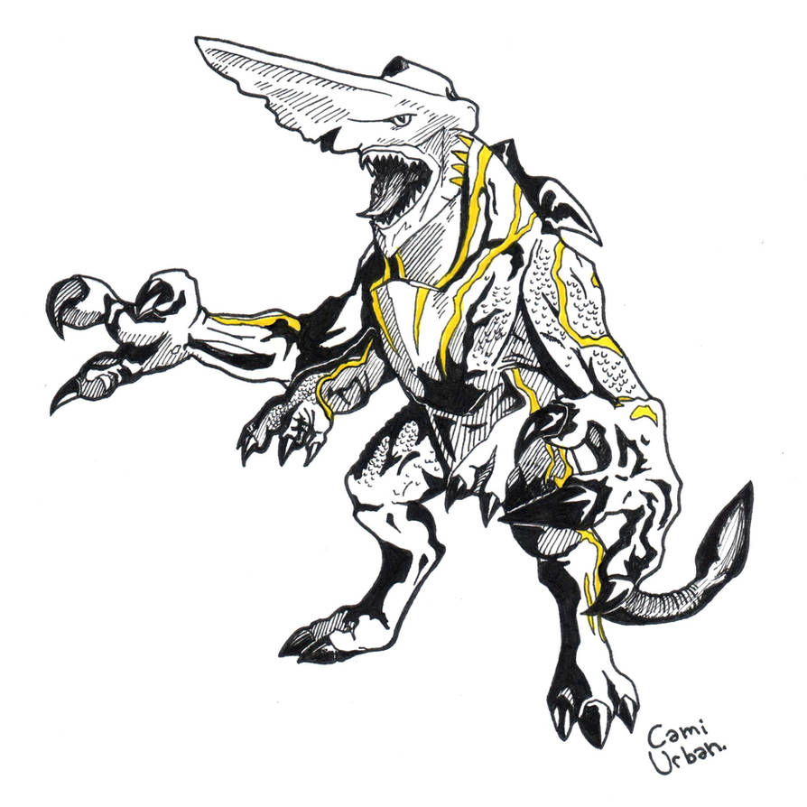 Pacific rim kaiju knifehead finished by camiurban on