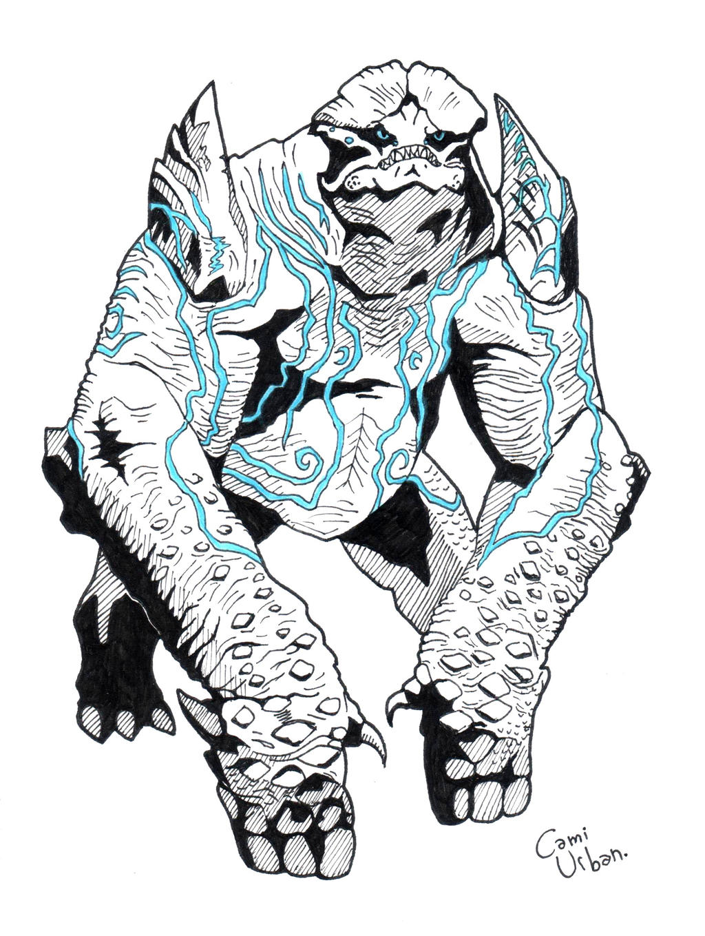 Pacific rim kaiju leatherback finished by camiurban on