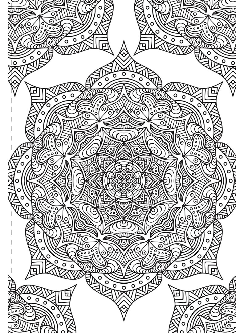 Kaleidoscope colouring mandalas and more
