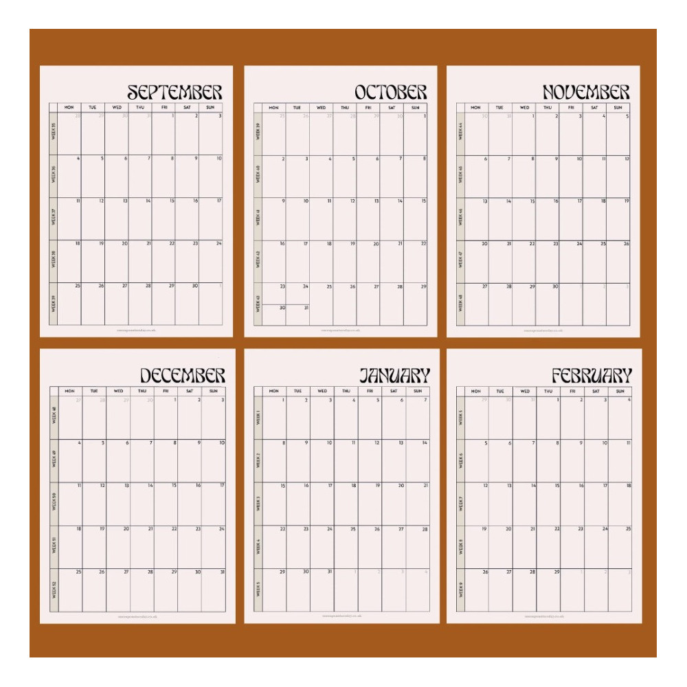 Academic calendar simy neutral