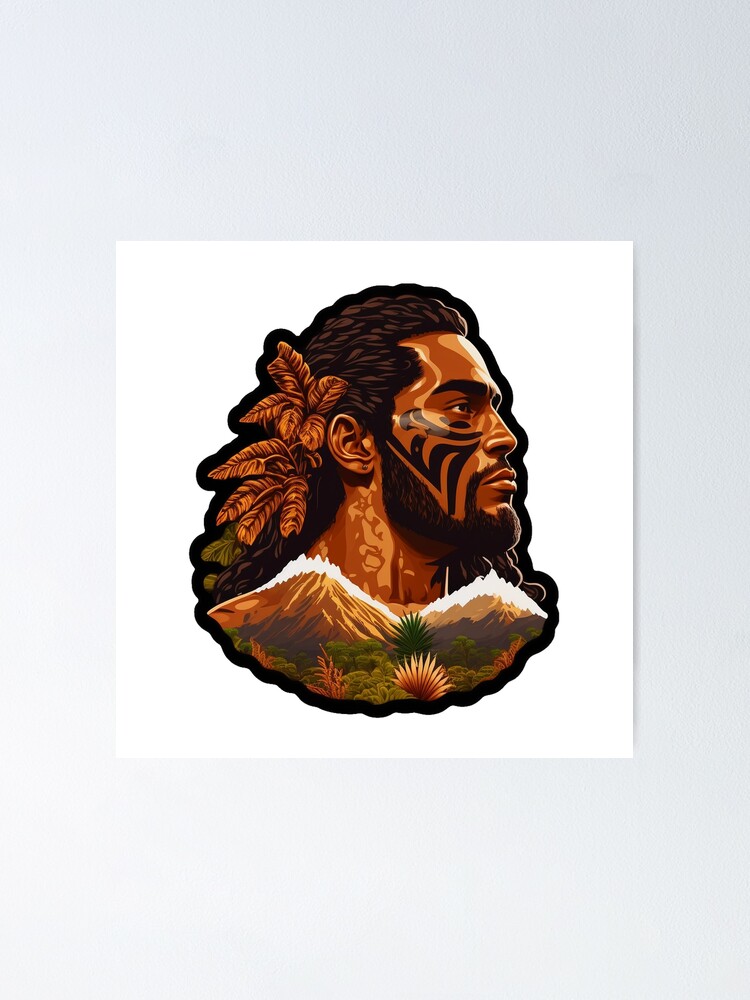 Käne hawaiian god of creation illustration mythology poster for sale by peachycrossing
