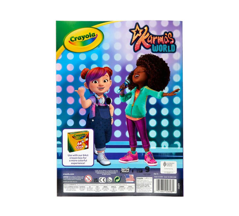Karmas world coloring book with stickers