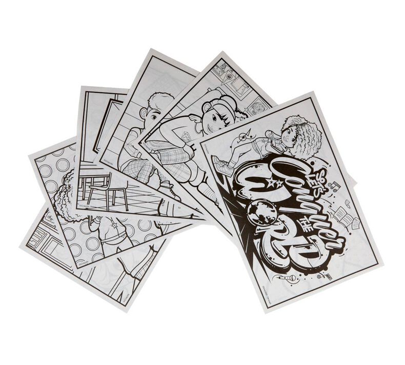 Karmas world coloring book with stickers