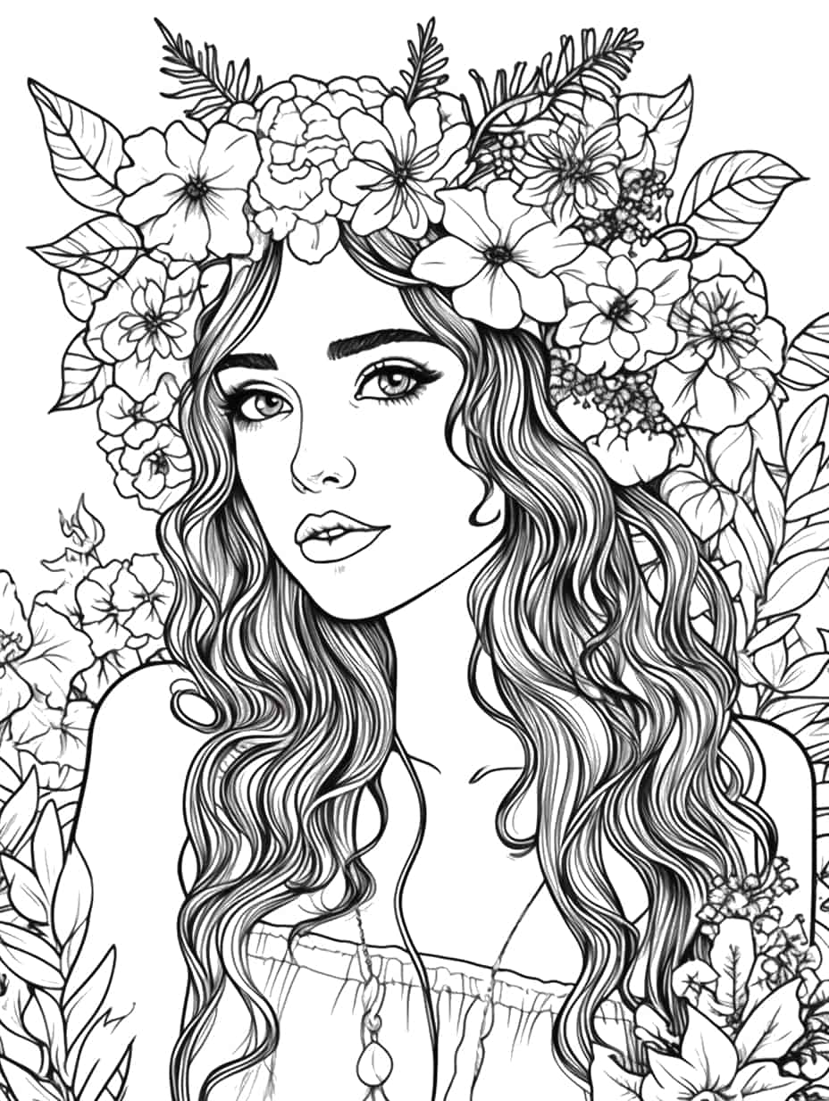 Aesthetic coloring pages kids adults