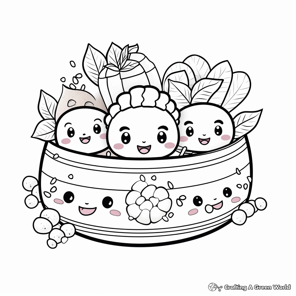 Kawaii aesthetic coloring pages