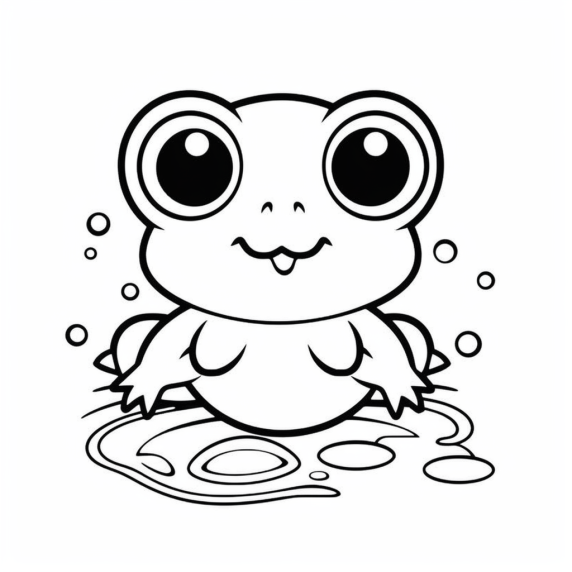 Frog drawing