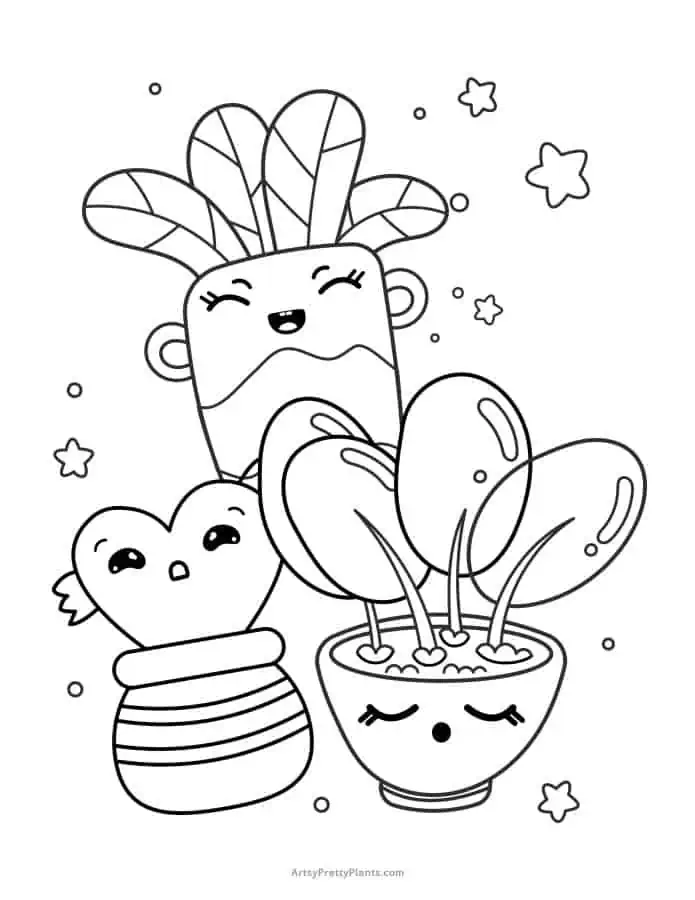 Free cactus coloring pages printable pdfs