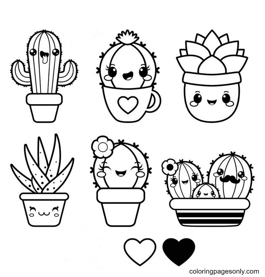 Kawaii coloring pages