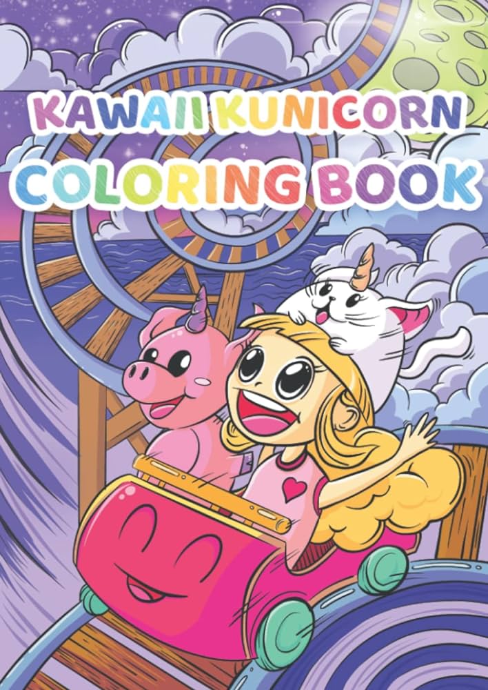Kawaii kunicorn coloring book kunicorn kawaii books