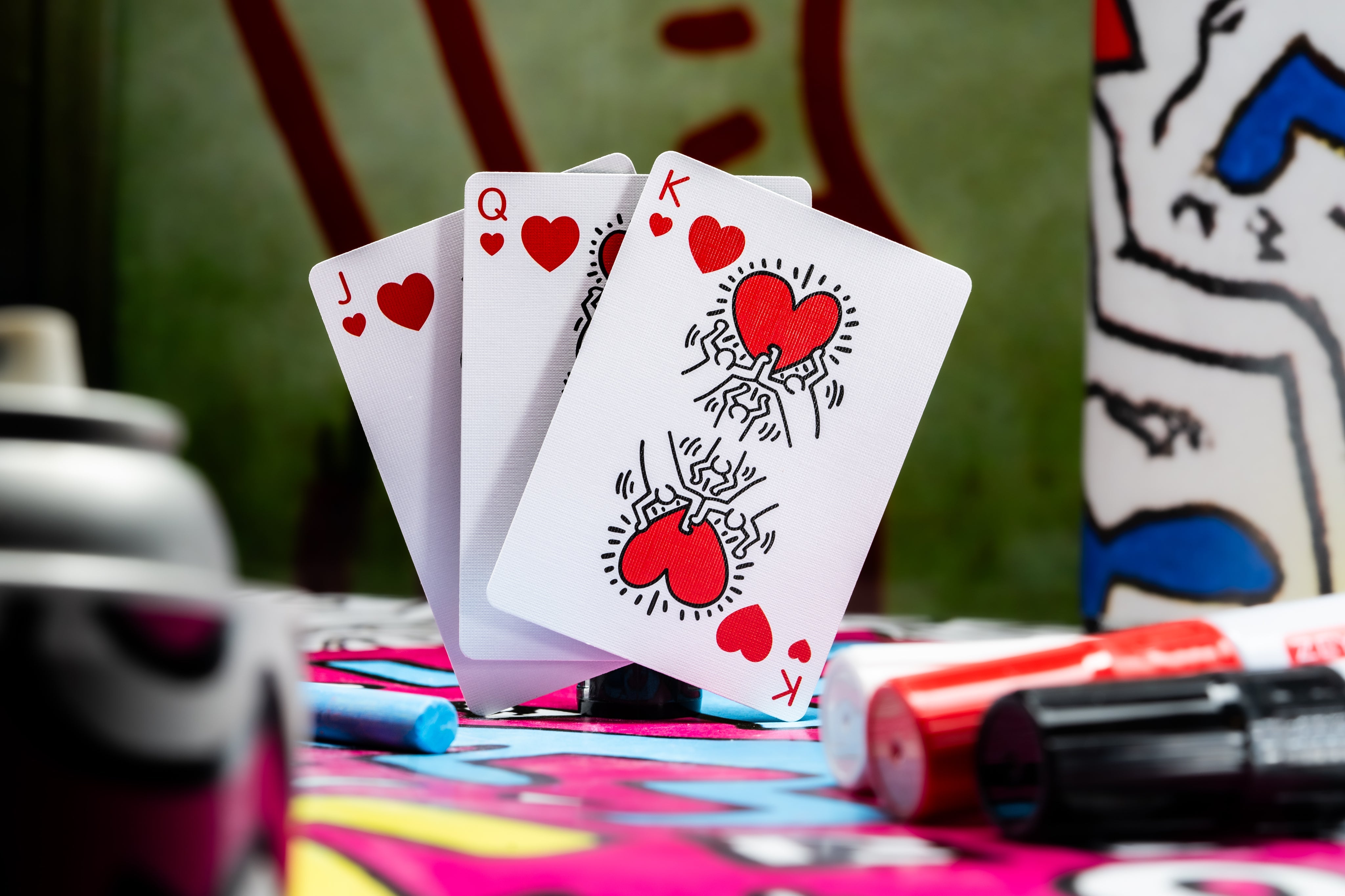 Keith haring playing cards