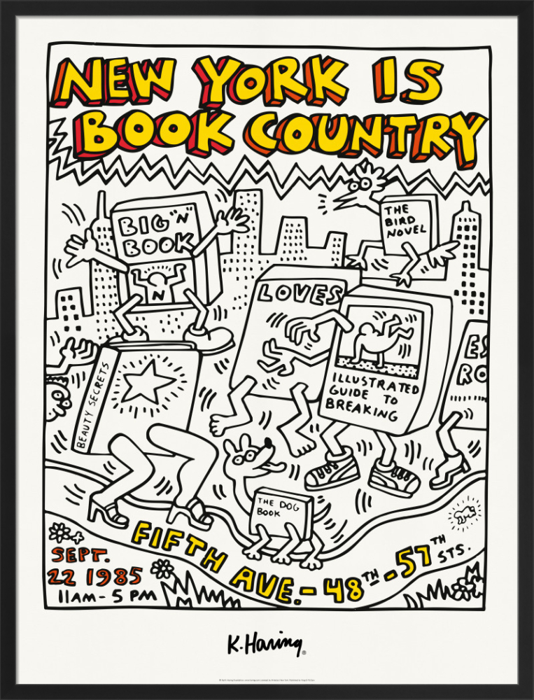 Statue of liberty art print by keith haring king mcgaw