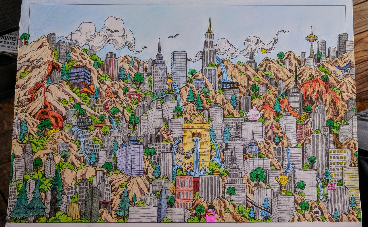 Imagimorphia by kerby rosanes coloring page by mikada