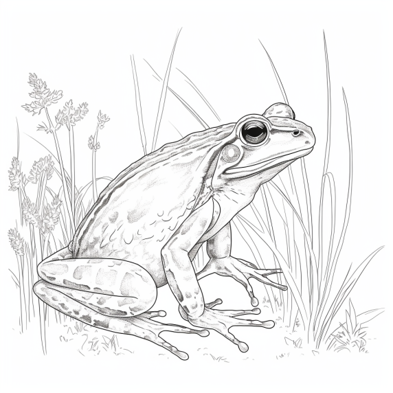 Frog drawing