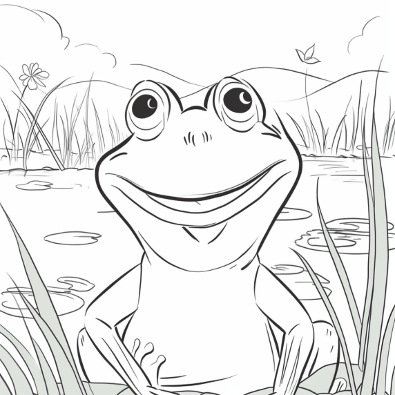 Frog drawing