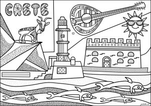 The keywords of our coloring pages for adults