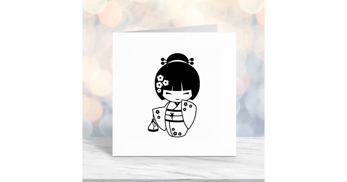Japanese kimono girl color me self