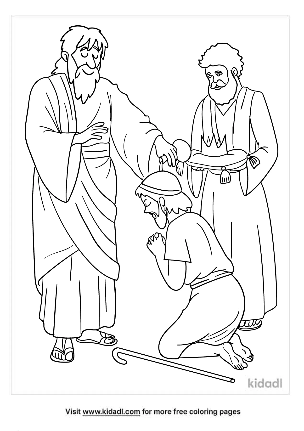 Free david bees king coloring page coloring page printables