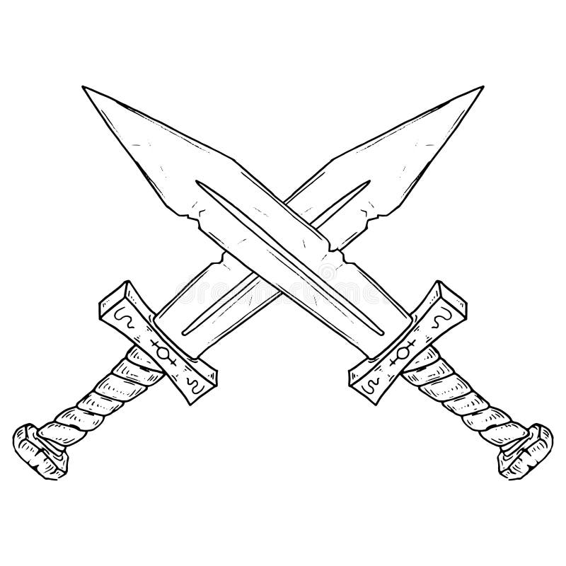 Short swords stock illustrations â short swords stock illustrations vectors clipart