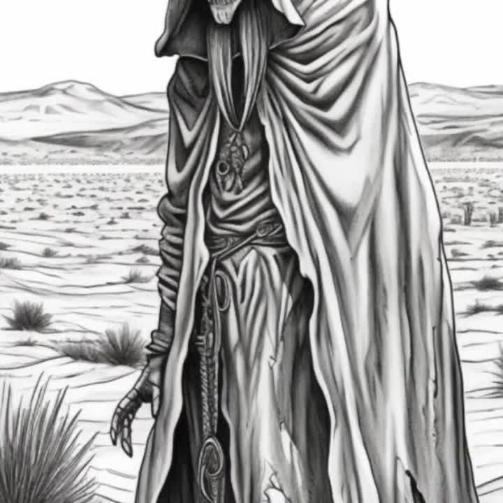 Cryptid coloring pages horror adult digital coloring book wendigo coloring page bigfoot coloring page instant download