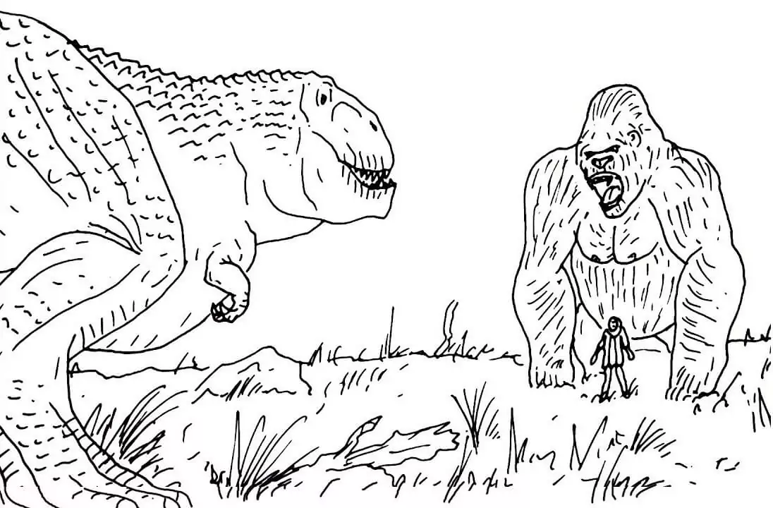 King kong malvorlagen
