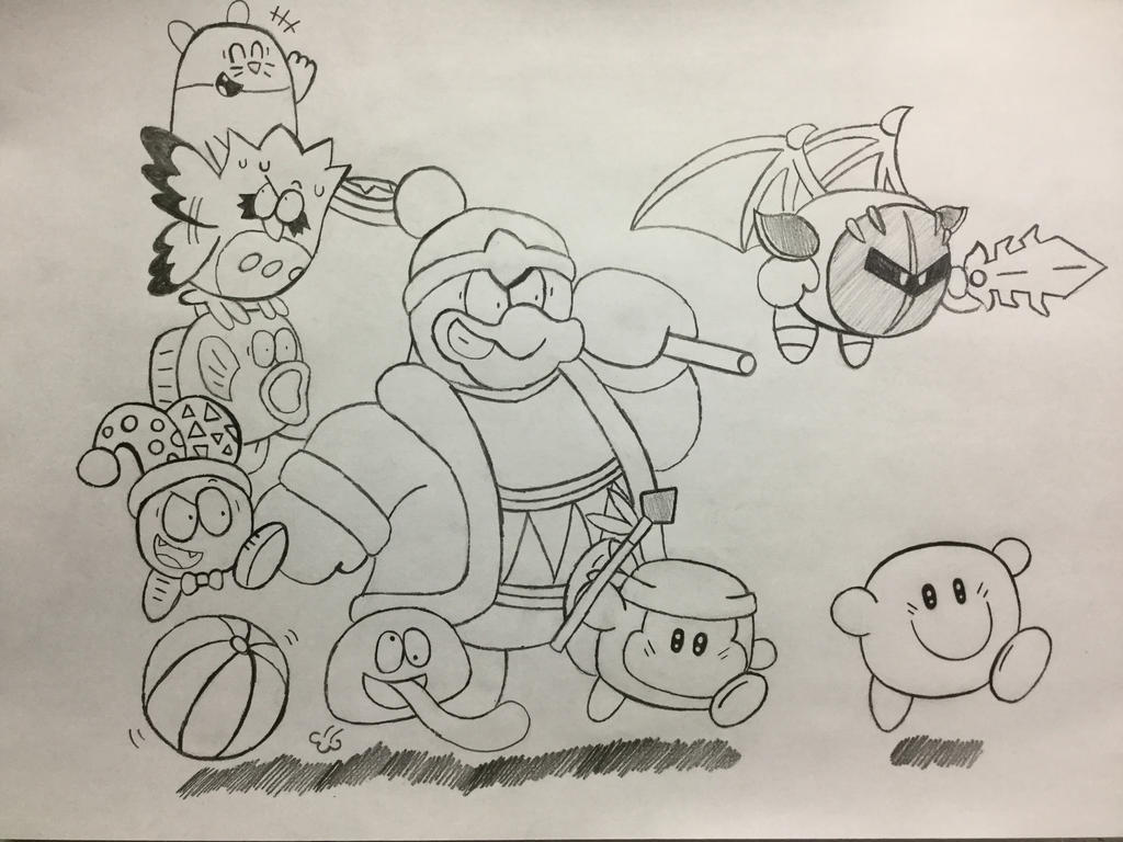 Loud house style kirby star allies by doodlemaster on