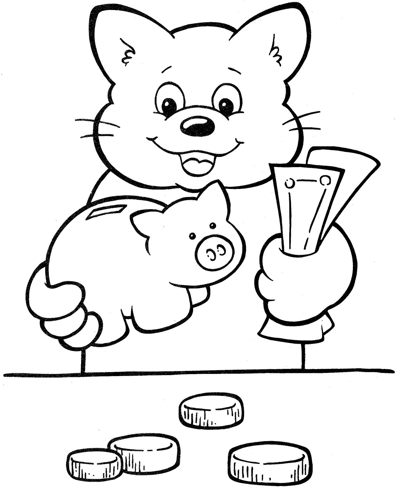 Kitty cat coloring page by magnificent